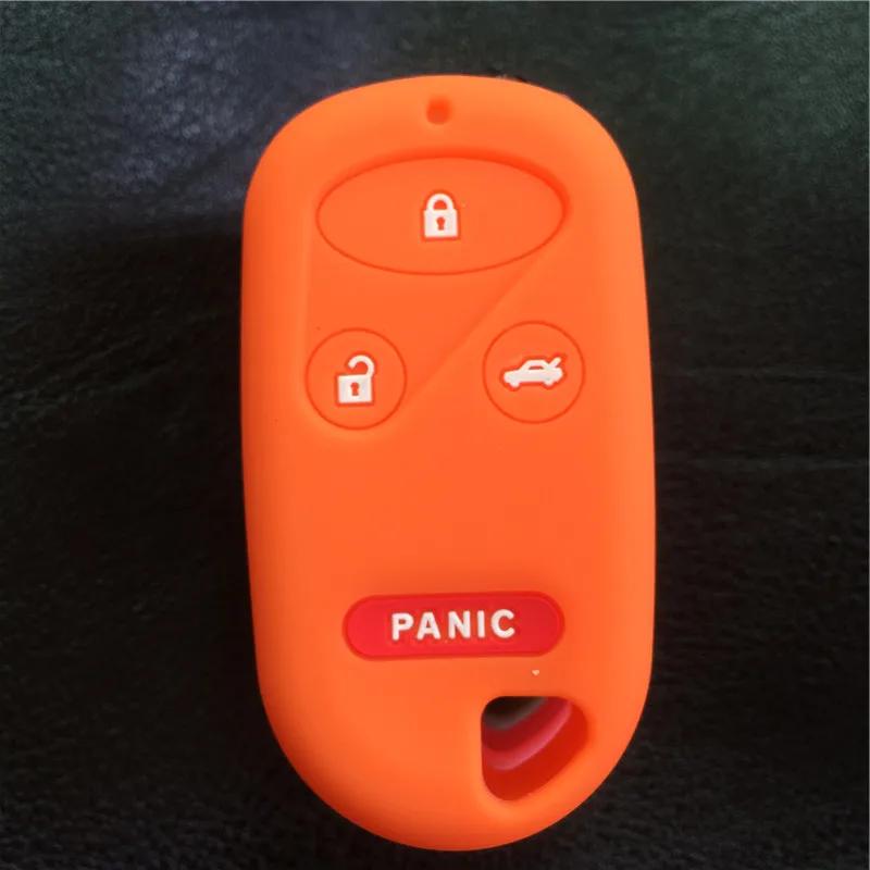 SILICONE rubber CAR KEY COVER CASE For Honda Civic Element Accord CR-V 3 button key