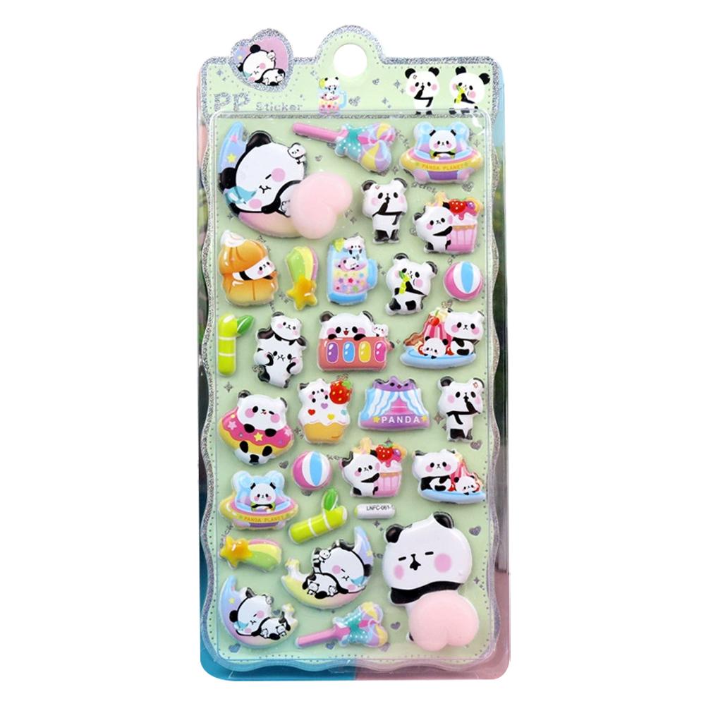 Cute Cartoon 3D Thickened Stress-relief Stickers Soft Mobile Phone Case Photo Album Decorative Children's Craft Supplies