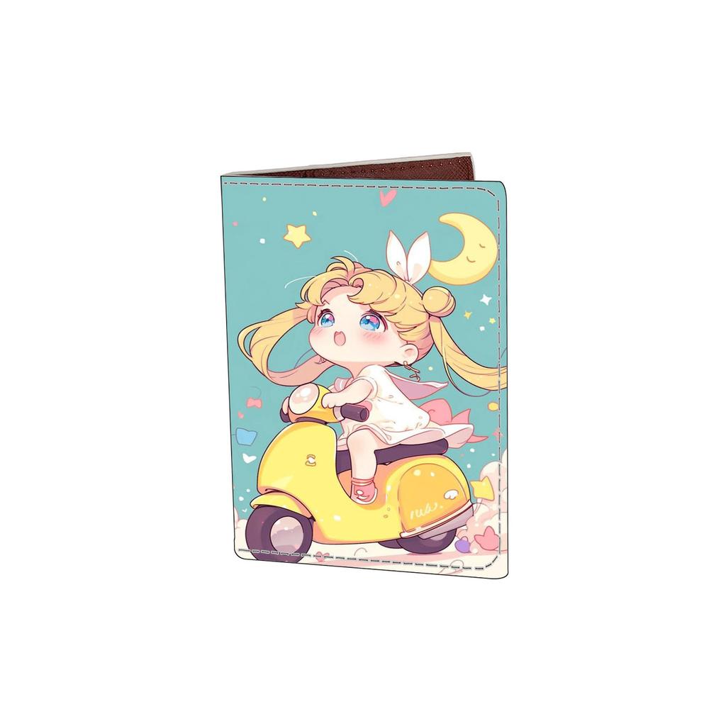 Beautiful Girl Travel Passport Bag Student Passport ID Holder