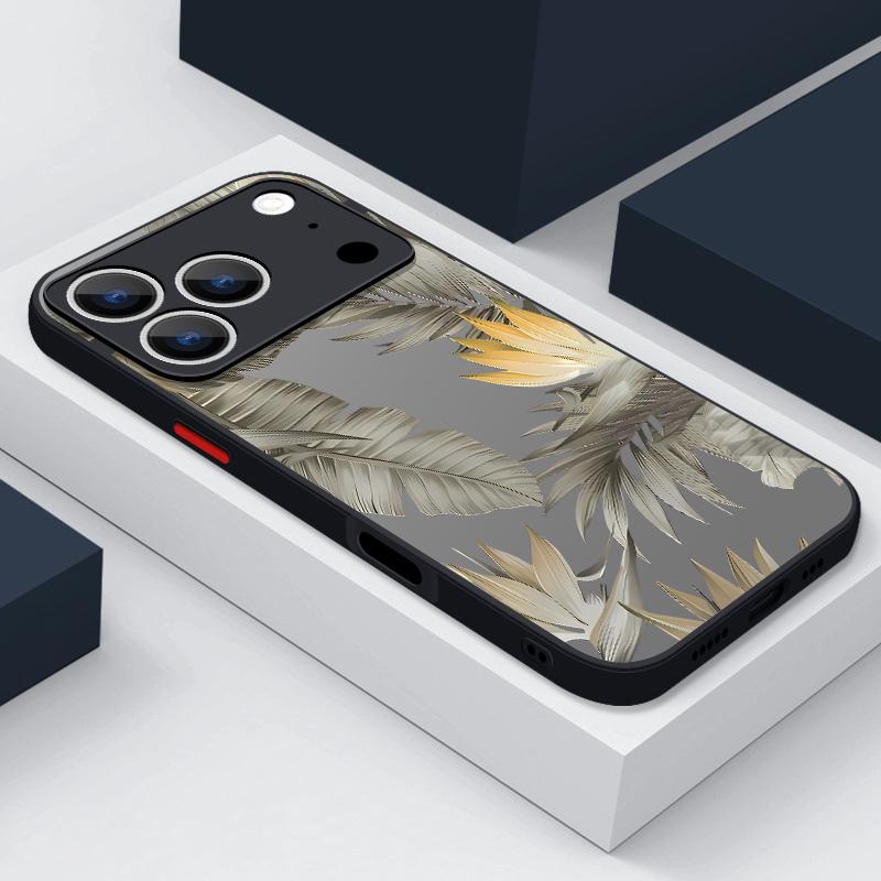 Shockproof Matte Phone Case For iPhone 17 Air 16e 16 15 14 Pro Max 13 16 17 Pro Max 17 Grey Butterfly Pattern Hard PC Back Cover