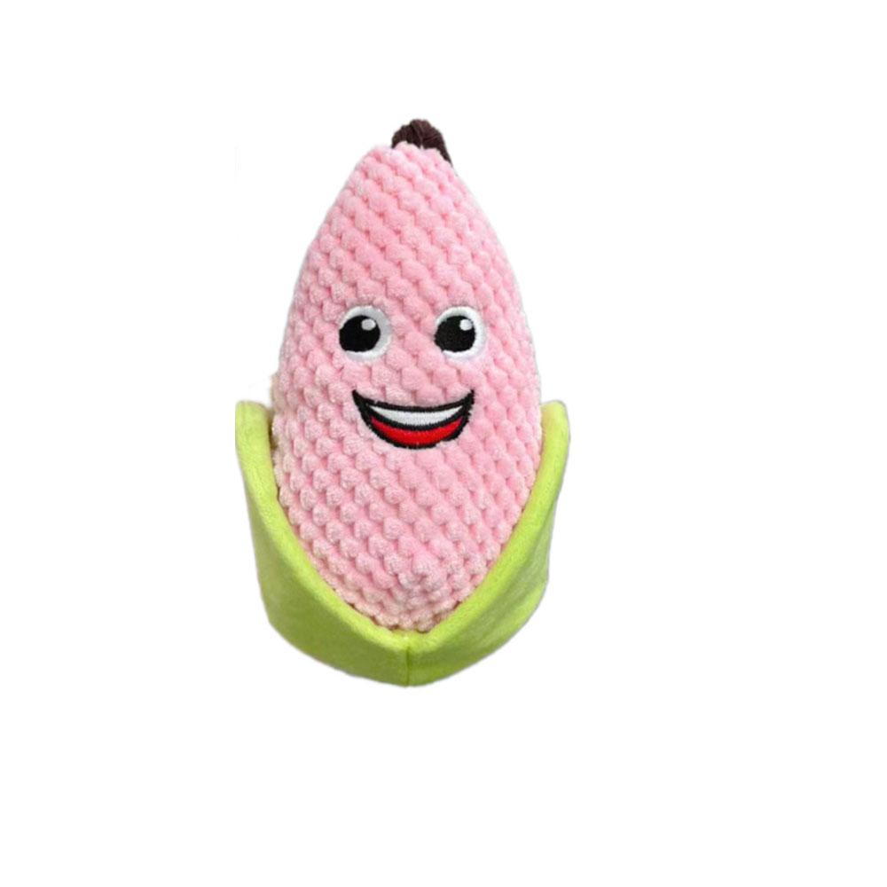 

Pet Plush Toy with Crinkle Paper - Squeaky Chew Toy for Dogs Puppies,(Bite-Resistant) Molar Teeth Cleaning, розовый