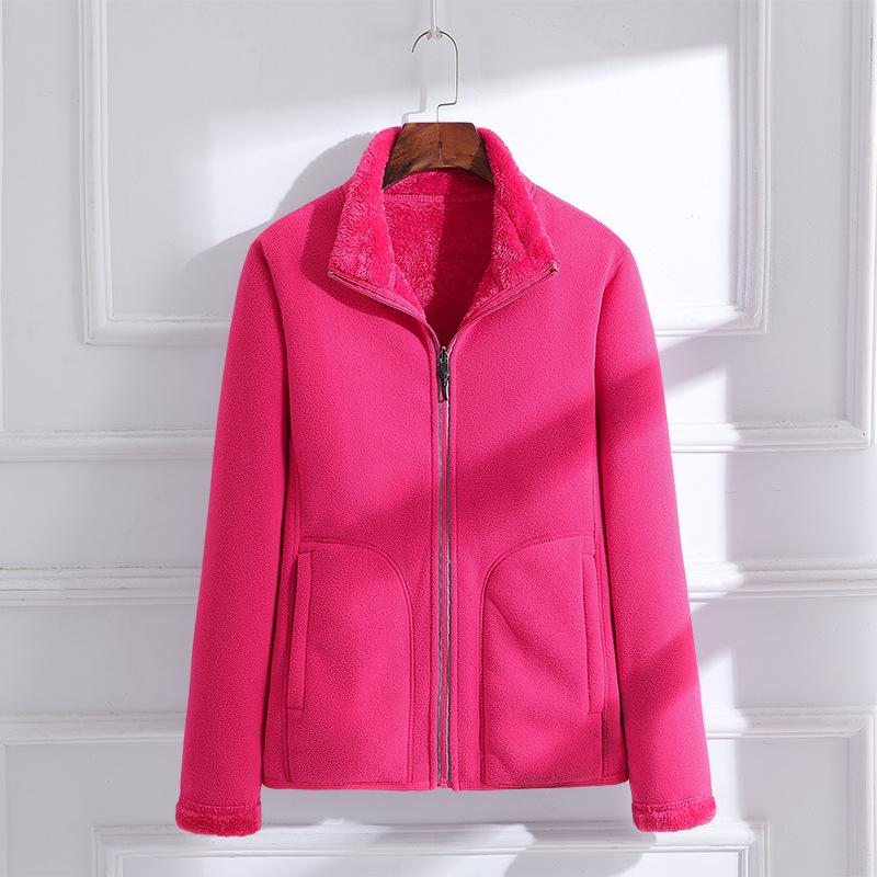 

Унисекс двусторонняя флисовая куртка: Утепленный бархатный ветрозащитный слой с внутренним слоем из поларфлиса, идеально подходит для осени и зимы 4XL