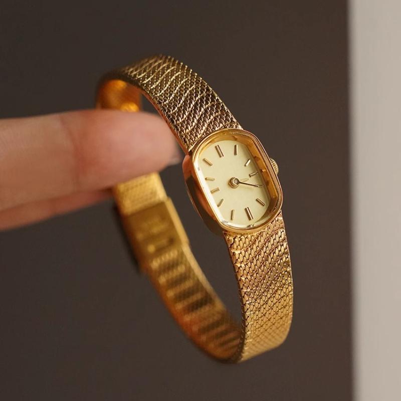 Watch for women light luxury niche small gold watch new retro small exquisite women's quartz watch