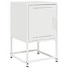 VidaXL Bedside Table White 36x39x60.5 Cm Steel, Cabinet, Side Cabinet, Phone Stand, Bedside Table, Furniture 846456