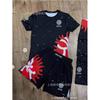 Men Cycling Jersey Set Short Sleeve T-shirt Shorts Breathable Training Sportwear