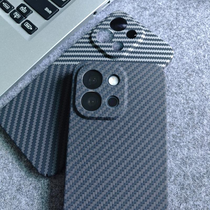 For OnePlus 13S 13T Case Matte Hard Carbon Fiber Texture Pattern Light And Thin Cover For One Plus 13 T Fashion Shell Bumper