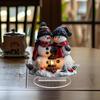 Snowman Desktop Ornament for Christmas Window Decoration and Festive Atmosphere