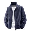 Men's 2025 Plus Size Thin Casual Jacket - Breathable Stand Collar for Spring & Autumn