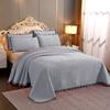 3pcs Set Winter Thick Velvet Bedspread Super Soft Flannel Quilting Bed Cover Non-slip Breathable Bedsheet with 2pcs pillowcase