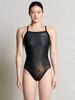 BARREL Marblegra V-Back One-Piece Swimsuit Black (B6Swsws015Blk)