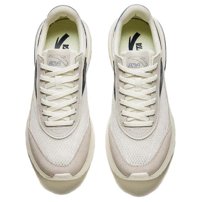 Anta Small Rock Candy men low-top casual shoes white gray blue cushioned durable 912428803-2