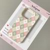 Pink Green Argyle Tea Cup Bow Lichee leather pattern Phone Case For Redmi A5 A3 A1 14C 13 12 10 9 8  K60 Ultra Shockproof Cover