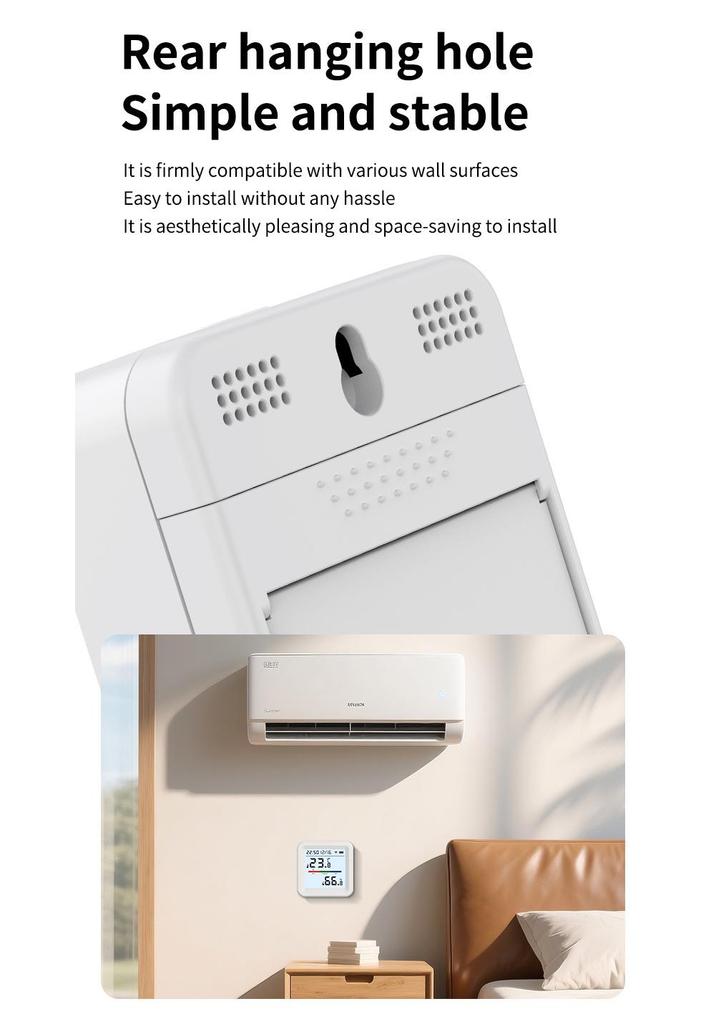Smart WiFi Temperature & Humidity Sensor - Indoor Wireless Thermometer Hygrometer with Mobile Remote Monitoring