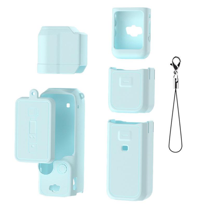 

1 Set Anti-Scratch Handle Soft Sleeve Skin Lens Cap Silicone Cover For DJI Pocket 3 Protective Case DIY Accessories синий