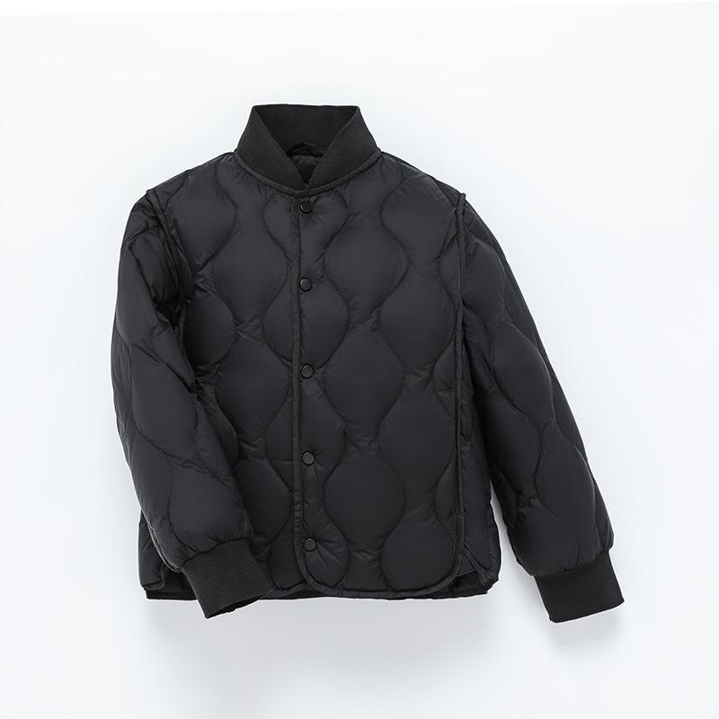 

Kids Lightweight Down Jacket - Unisex Winter Coat for Boys & Girls 150 cm чёрный