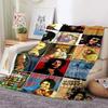 Bob Marley Album Blanket Reggae Music Jamaican Style Soft Flannel Blanket Portable Home Travel Sofa Blanket