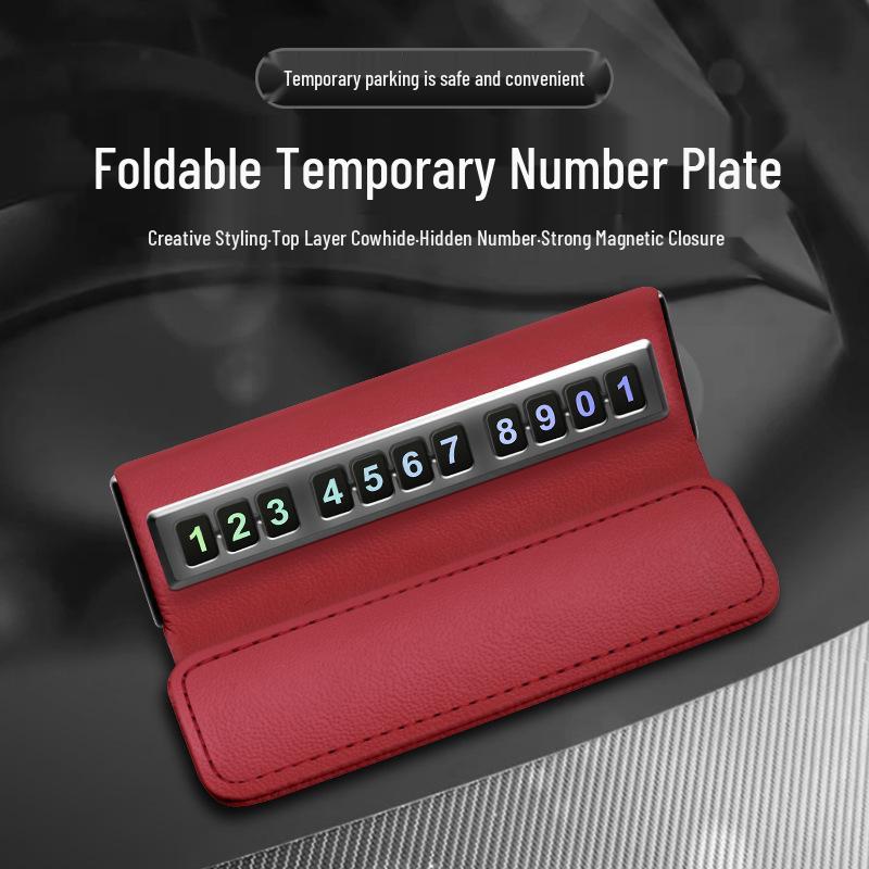 Kreatives temporäres Parkschild - Innenraum-Autoornament und Windschutzscheiben-Telefonnummernanzeige