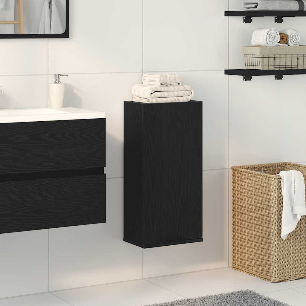 vidaXL Wandschrank Schwarze Eiche 32 x 20 x 67 cm Holzwerkstoff schwarz