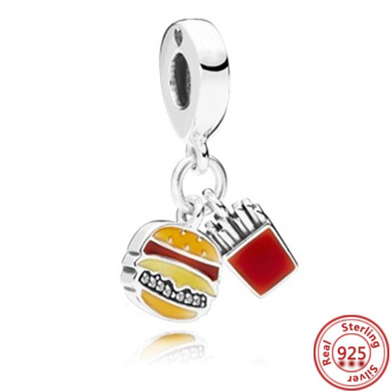 925 Sterling Copper Colorful Zircon Month Star Sign Zodiac Pendant Golden Beads Fit Original Pantaro Charms Bracelet DIY Zircon