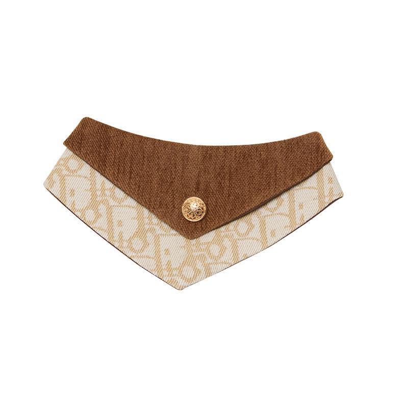 

Регулируемый британский джазовый слюнявчик-бандана для собаки Extra Large верблюд