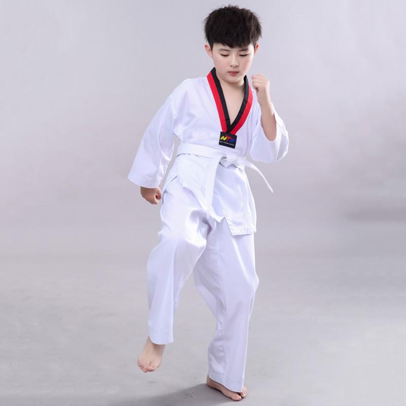 Breathable Cycling Jersey Taekwondo Training Uniform Short Long Sleeve Suit Adults Kids Competition Embroidery Custom