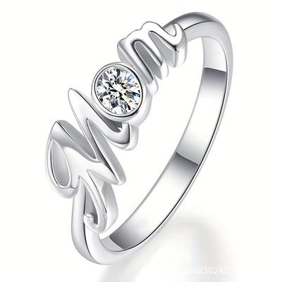 Mother's Day Gift Mom Birthday Gift Fashion Ring Mommy Ring Direct Sales