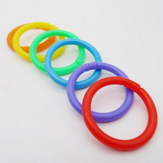 High-Durability Detachable PE Colored Double Buckle Binding Ring for Loose-Leaf Planners