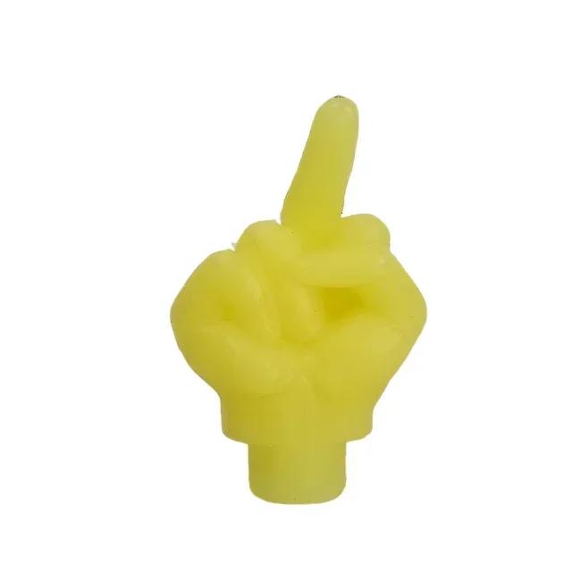 Personality Decor Car Middle Finger Styling Tire Valve Cap Wheel Nozzle Dustproof Waterproof Tyre Valve Stem Caps Accessories