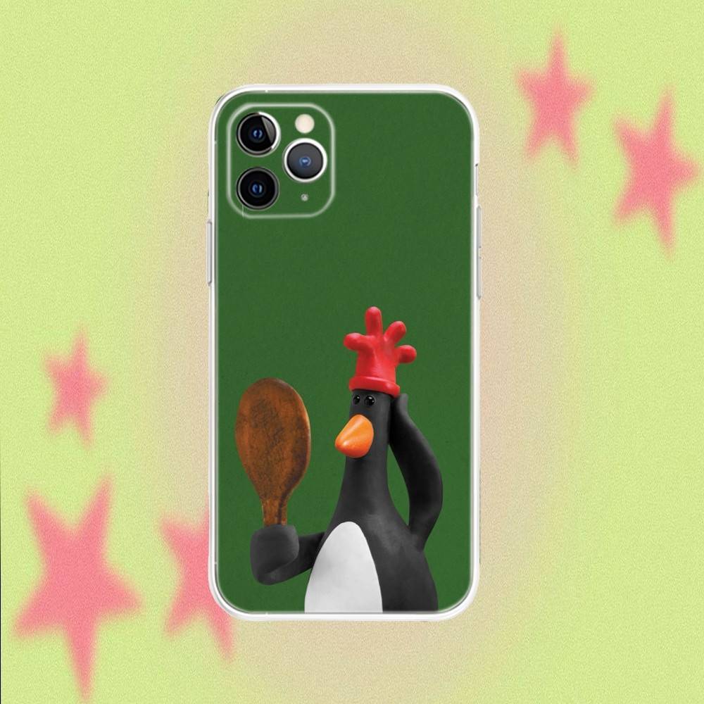 

W-WallaceS And Gromit Penguin Transparent Non-Slip Phone Case For iPhone 17,16,15,14,13,12,11,Air,X,XR,Pro,Max,Plus iPhone13PRO