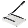 Paper Cutter A4 Stack Paper Trimmer for Cardstock 12" Cutting Length Guard Rail Paper Press Tool Adjustable Guide Metal Base