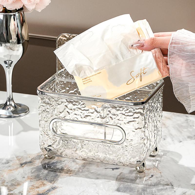 Modern Plastic Tissue Box With Waterresistant Multifunction Design For Living Room Decor