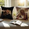 SINGER BBeyoncé Giselle Knowles Cushion Cover Pillowcase Antidustmite Invisible Zipper Short Plush Sofa Cushion
