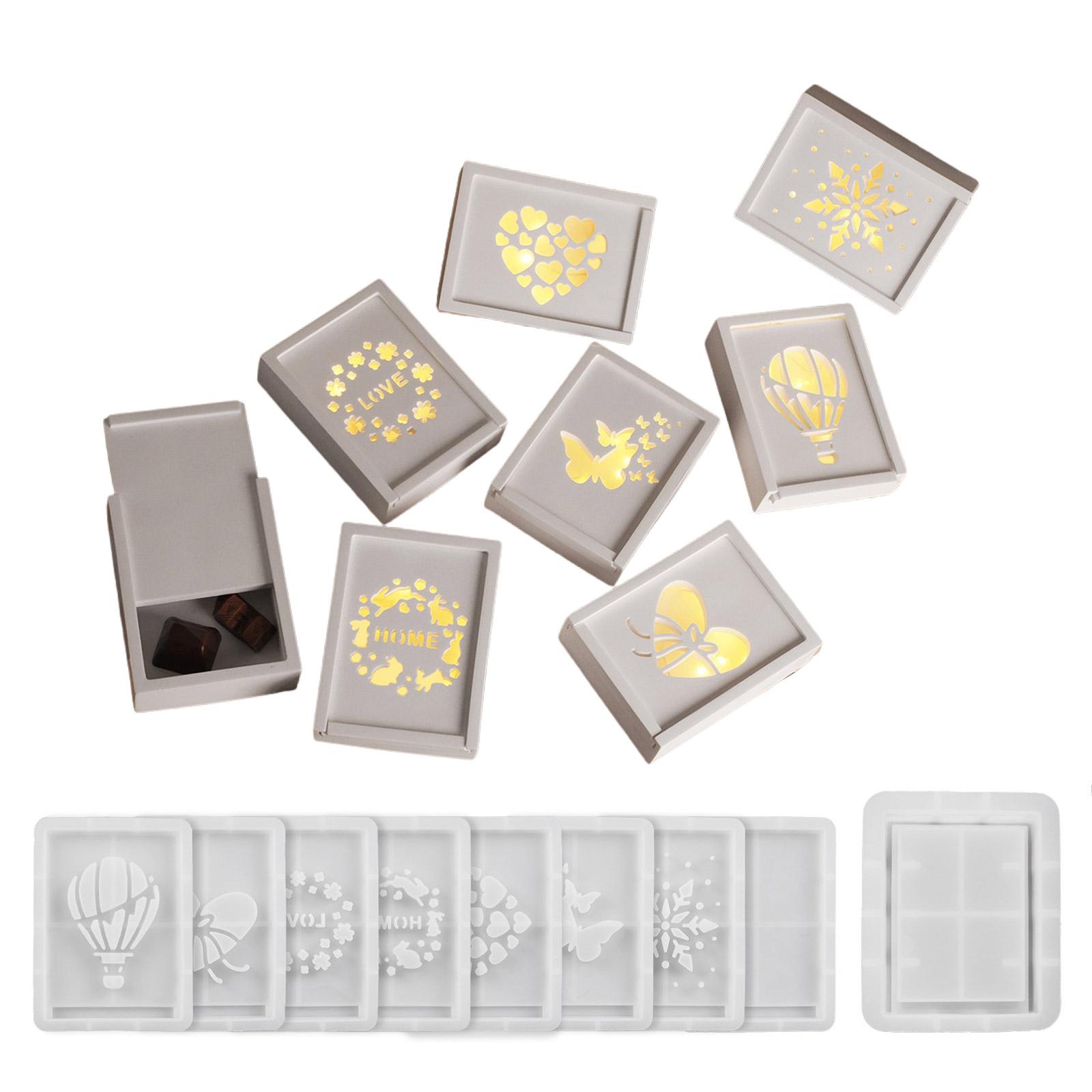 Multifuntional Rectangular Storage Container Mold Water Resistant and Dustproof Handmade Box Molds for Efficient Sorting 1 чистый
