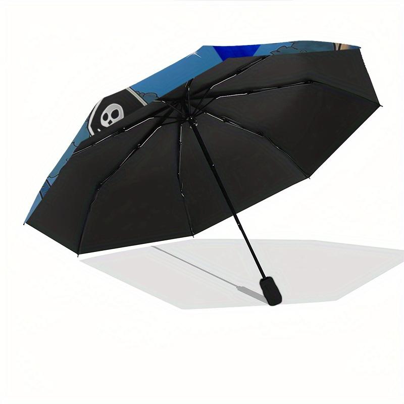 Winnie the Pooh, Tigger Automatic Opening and Closing Umbrella, Compact Travel Umbrella, Lightweight and Portable, Suitable for Beach Commut