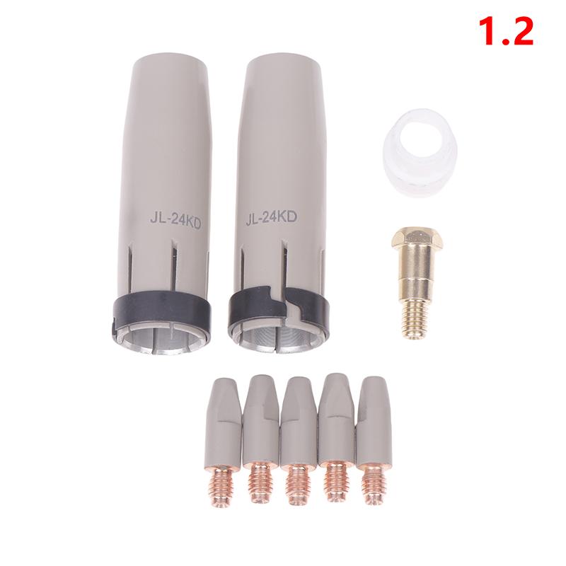 

1 комплект 36Kd Защитное сопло с покрытием 1,0/1,2 мм Сопло для газа горелки MIG Держатель наконечника для сварочной горелки 36Kd MIG MAG