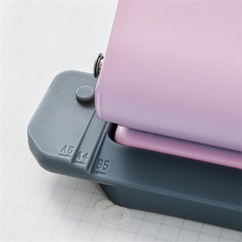 6 Hole Puncher Slip Resistant Handle 6 Hole Punch Effortless Punching 10 Sheets Capacity for Binders Loose Leaf Notebook