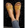 Women's Large Size Slippers Women's Summer Wear New High-end Platform Sandals Sequin Women's Slippers