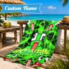 Custom Name Space Alien Un-speakable Beach Towel Microfiber Beach Towel, Lightweight and Quick-Dry, for Summer Travel, Swimming Pool Gift