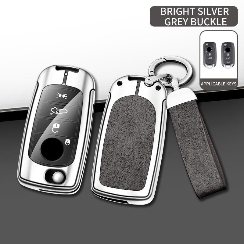 Custodia Portachiavi in Pelle e Metallo per Chiave Auto Fiat Tipo a 3 Pulsanti Coprichiave per Chiave Auto Fiat Tipo Accessori Portachiavi Protettore