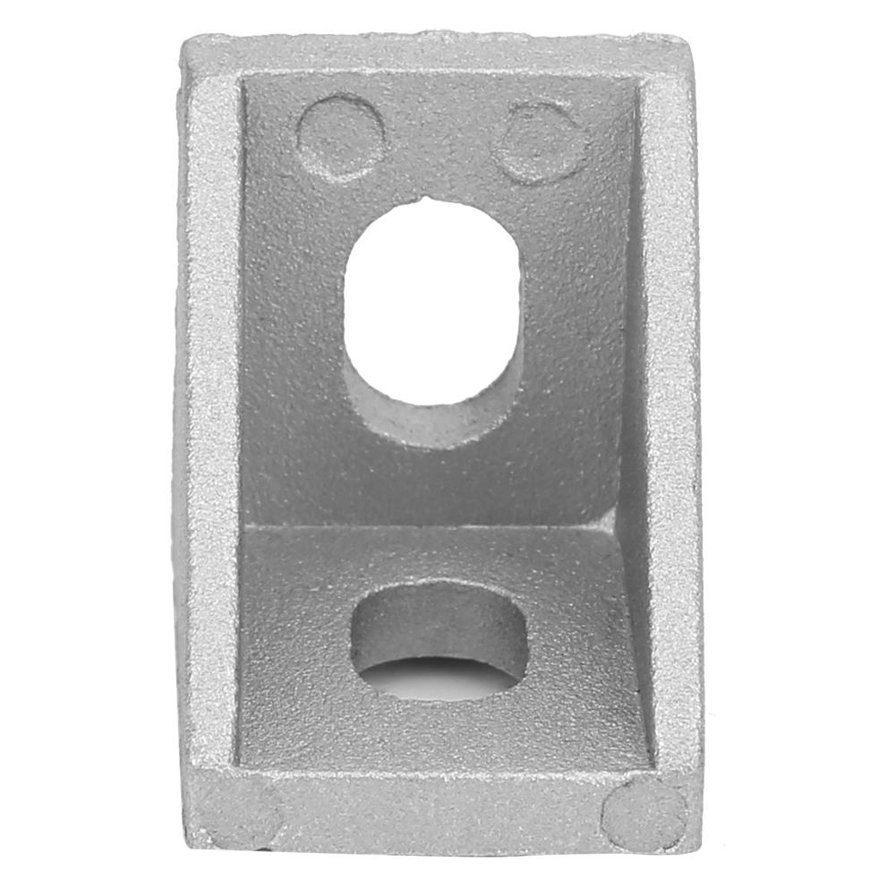 30Pcs Aluminum Corner Bracket 2 Holes Right Angle L Type for 2020 Aluminum Profile