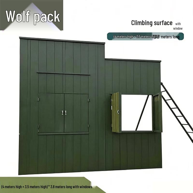 Jungle Wolf Dual-Height Climbing Obstacle Wall