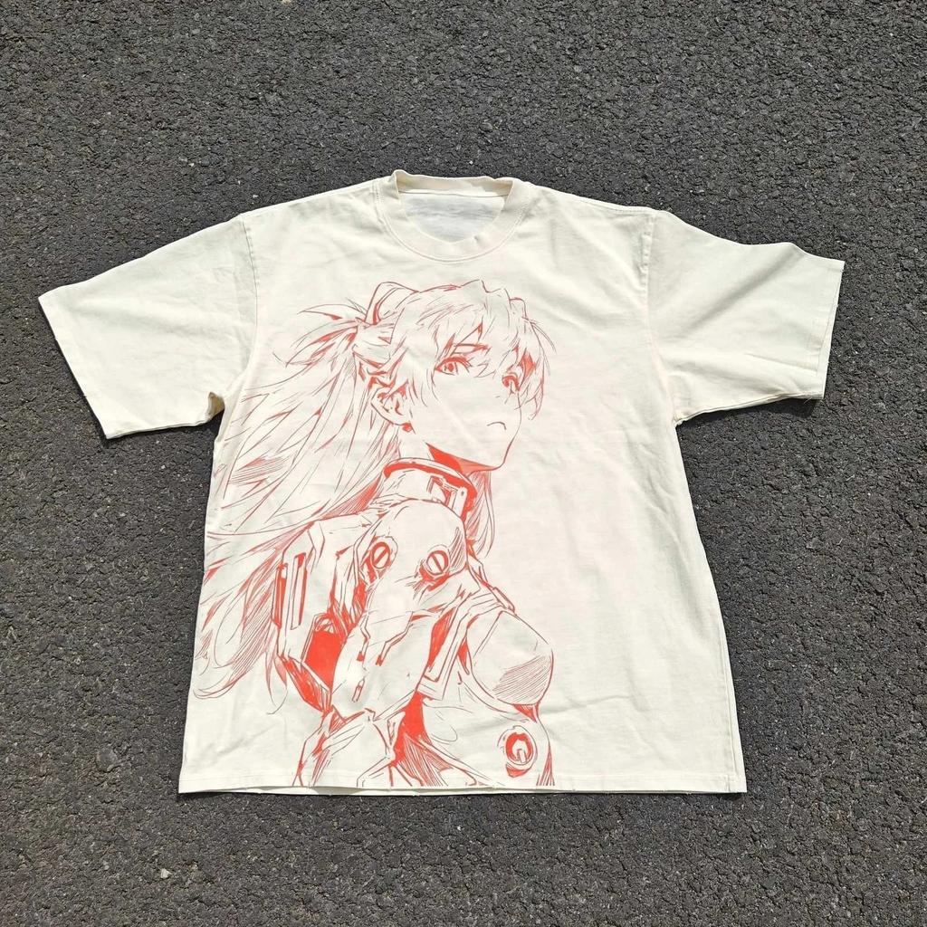 2026 New Eva Unit 01 T-shirt Neon Genesis Evangelion T-shirt for Men Japanese Anime Shirt Unisex Summer Cotton Short Sleeved Top