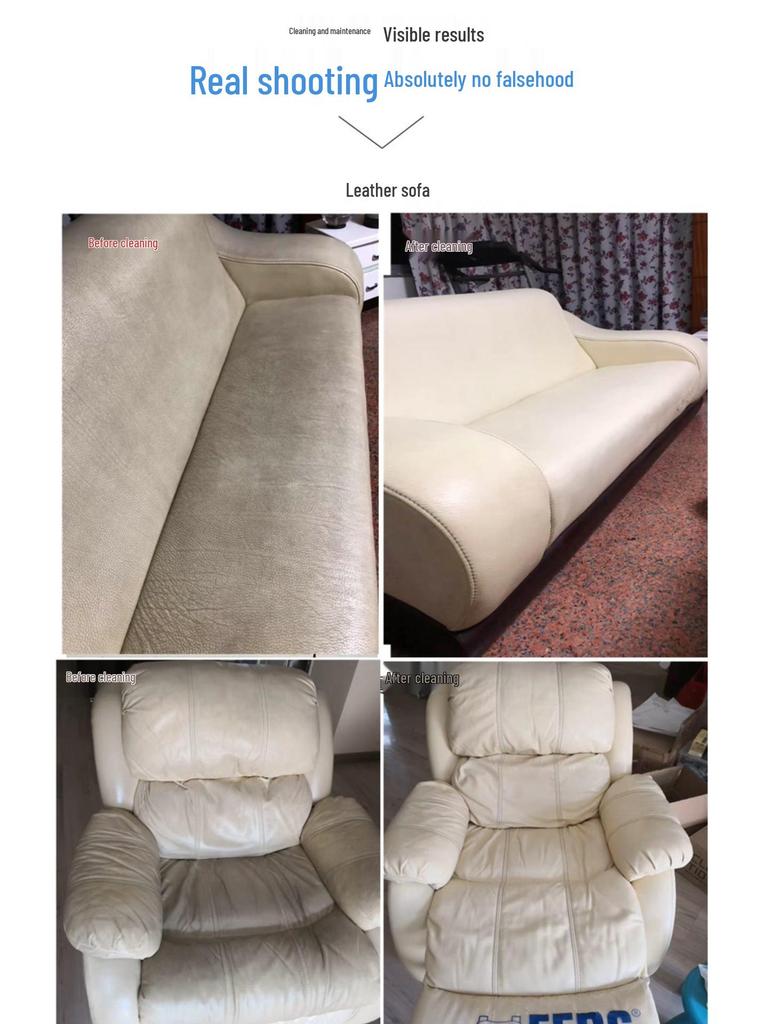 Genuine Leather Sofa & Goods Stain Remover and Conditioner - Waterless Leather Care Cream