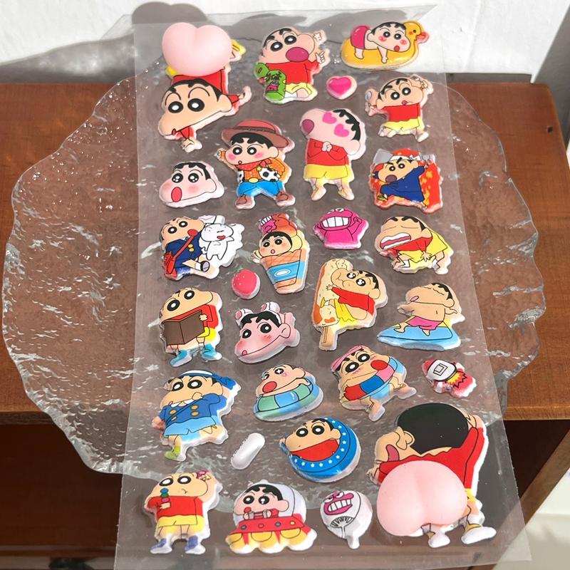 Crayon Shin-Chan Stickers Decorative Sticker 3D Buttocks Sticker Diy Sticker For Laptop Phone Case Paty Gift Favors