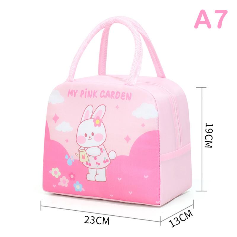

Портативний мультфільм Tote Thermal Lunch Box Сумка Алюмінієва фольга Office Student Bento Ізоляційні сумки для зберігання Кулер Сумка для обіду A7