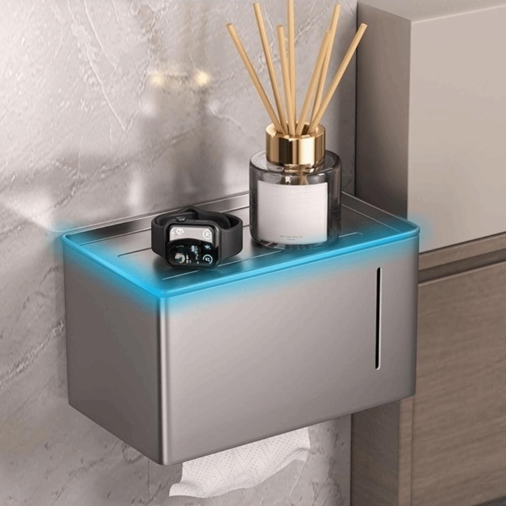 Waterproof Bathroom Tissue Rack Non Perforated Roll Paper Box  Bathroom Accessories