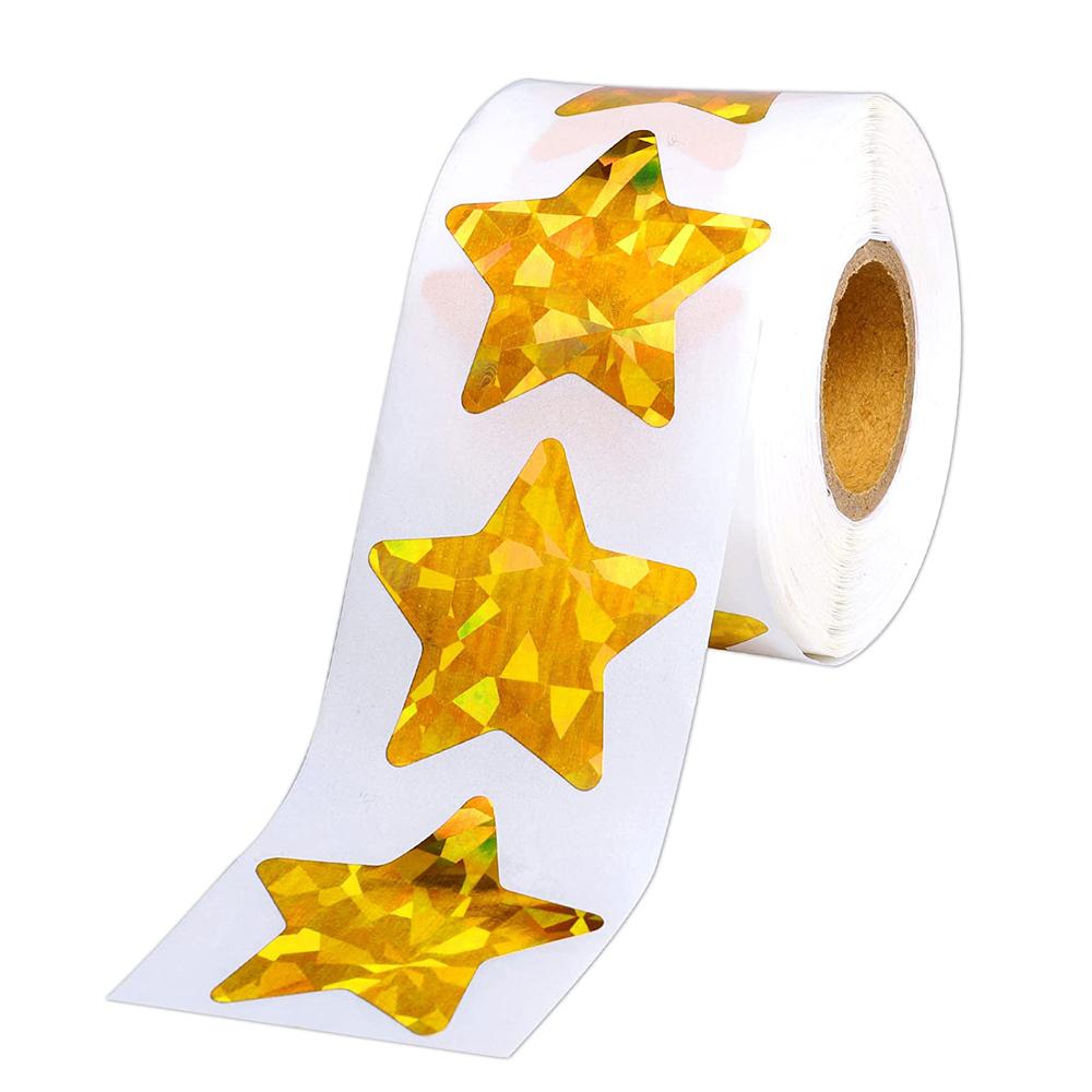 High-Standard Holographic High-Standard Gold High-Standard Star First-Class Stickers For Youngsters Premium-Quality Reward 100-500Pcs
