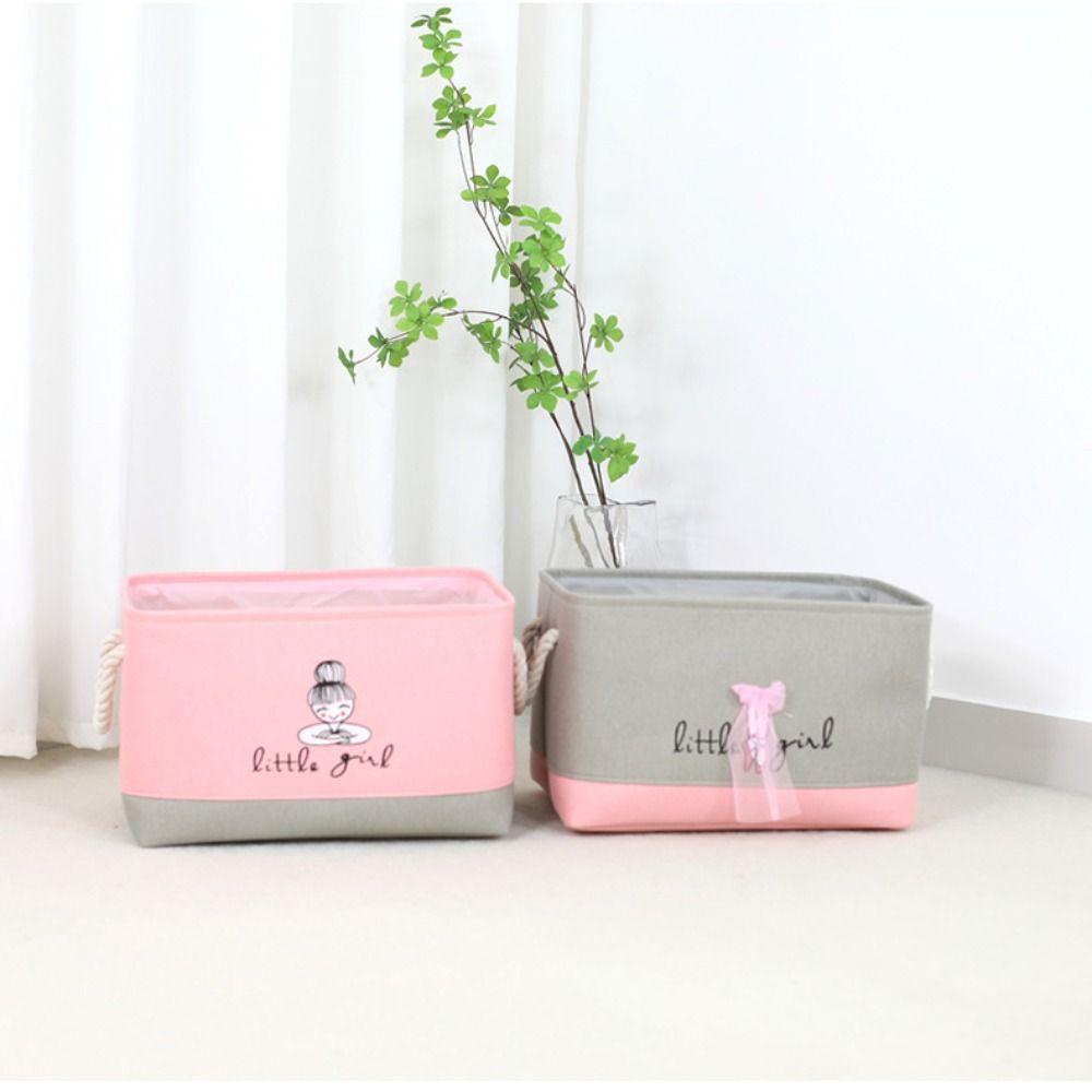 Cartoon Laundry Hamper Space Saving Toy Basket Washing Organizer Foldable Basket  Sundries Storage