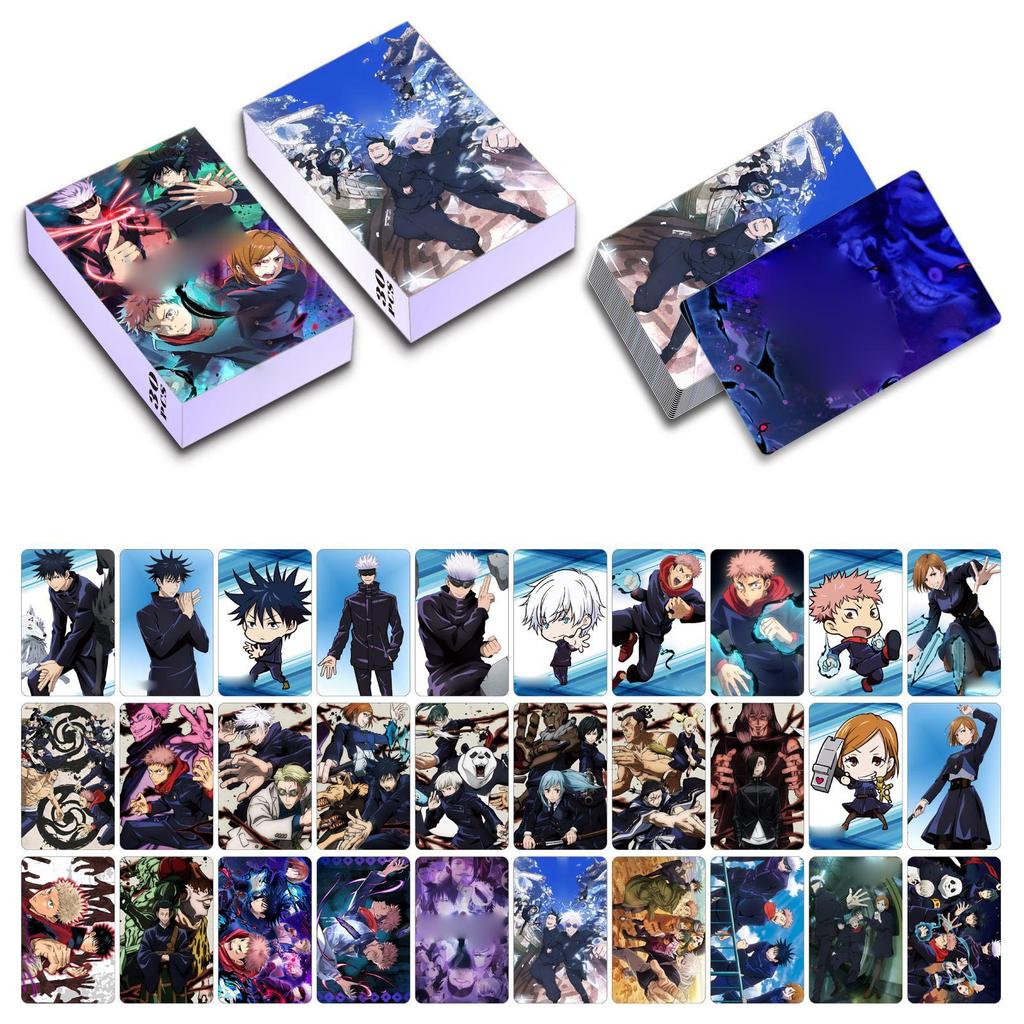 30pcs Anime Character Double-Sided Card Set Collectible Cards with Storage Box for Fans and Collectors Suitable for Display and Collection