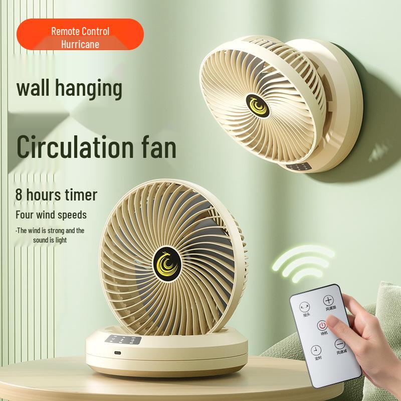 

2025 Перезаряжаемый от USB Настенный Настольный Вентилятор для Дома и Общежития - Большая Циркуляция Воздуха Direct Plug-in белый